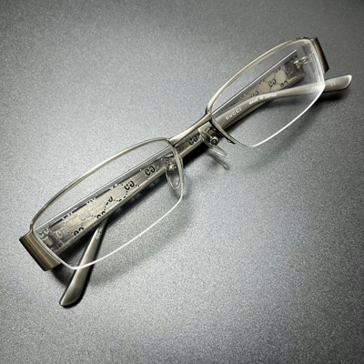 Pre-owned Gucci Vintage  Monogram Glasses In Metal