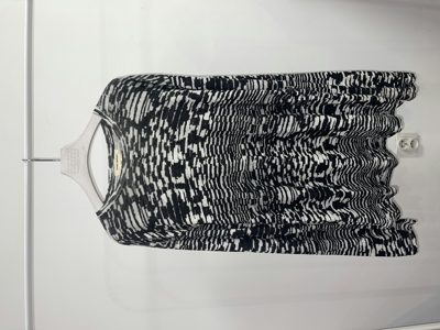 Pre-owned Avant Garde X Isabel Marant Fw13 Isabel Marant X H&m Abstract Knited Linen Thin Sweater In Black White