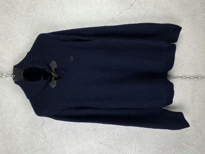 Pre-owned Fred Perry Wool Knit Sweater Jumper In Navy