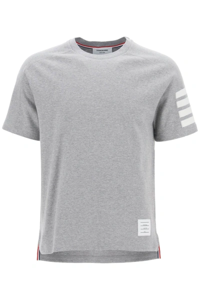 Thom Browne 4-bar Crew-neck T-shirt Men In Gray
