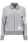 THOM BROWNE THOM BROWNE 4-BAR SWEATSHIRT IN CHECK KNIT WOMEN