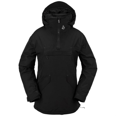 Pre-owned Volcom Fern Insulated Gore Pullover Women's 2024 In Black
