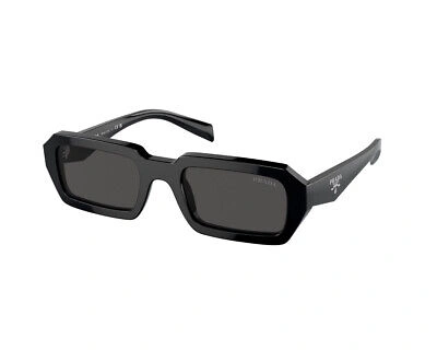 Pre-owned Prada Sunglasses Pr A12s 16k08z White Dark Gray Woman