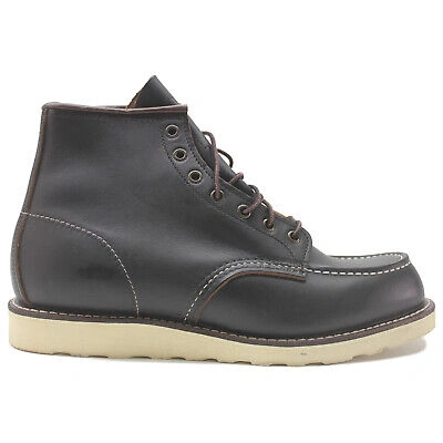 Pre-owned Red Wing Shoes Red Wing Mens Boots 6-inch Classic Casual Lace-up Ankle Leather In Black