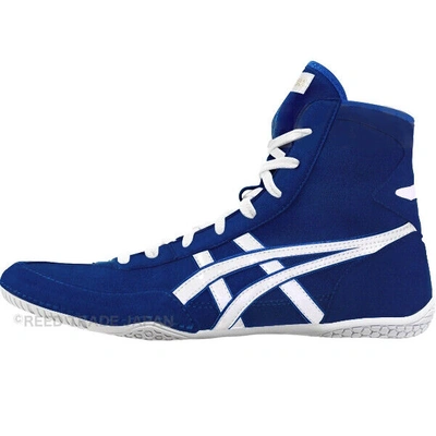 Pre-owned Asics Wrestling Shoes 1083a001 Blue/white(blue) Ex-eo(twr900) Successor