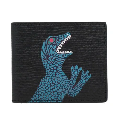 Pre-owned Paul Smith ⚡very Rare⚡  Pebbled Grain Original Design Dino Wallet W/tags ? In Black