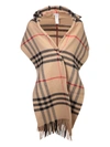 BURBERRY BURBERRY HOODED BEIGE ARCHIVE SCARF