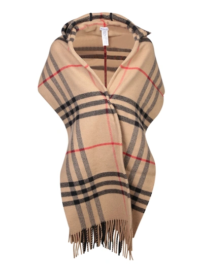 Burberry Hooded Beige Archive Scarf