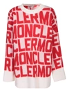 MONCLER MONCLER RED/WHITE LOGOED PULLOVER