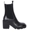 BURBERRY BURBERRY CHELSEA BLACK ANKLE BOOTS