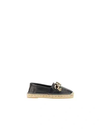 Versace Espadrilles Chain In Black