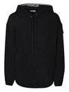 MONCLER MONCLER LOGO ON THE SLEEVE BLACK HOODIE