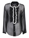 DSQUARED2 DSQUARED2 SILY LACE BLACK SHIRT