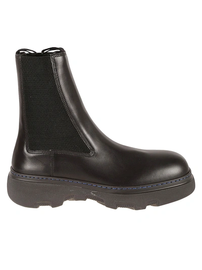 Burberry Creeper Chelsea Boots In Black