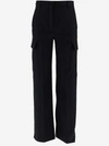 Stella Mccartney Stella Mc Cartney Midnight Blue Alter Mat Cargo Pant In Black