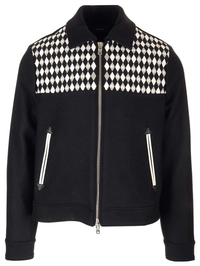 AMIRI AMIRI DIAMOND PATTERN WORK JACKET