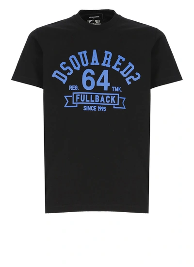 Dsquared2 T-shirt With Print In Black