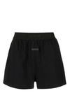 Fear Of God Woman Shorts & Bermuda Shorts Black Size S Cotton, Elastane In Black