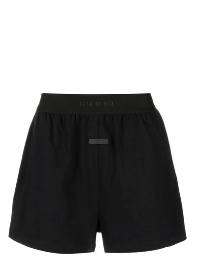 Fear Of God Woman Shorts & Bermuda Shorts Black Size S Cotton, Elastane