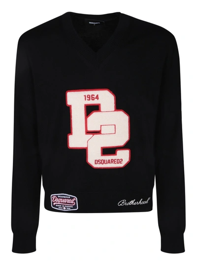 Dsquared2 College Shetland Black Sweater