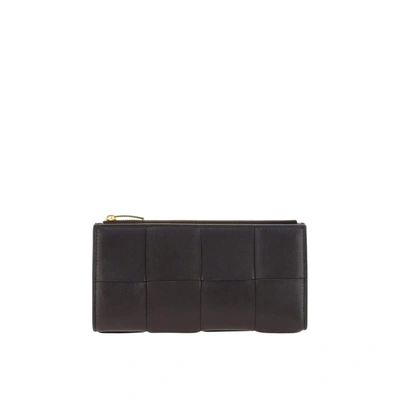 Bottega Veneta Leather Wallet In Black