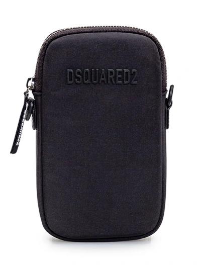 Dsquared2 Shoulder Bag With Logo In Black