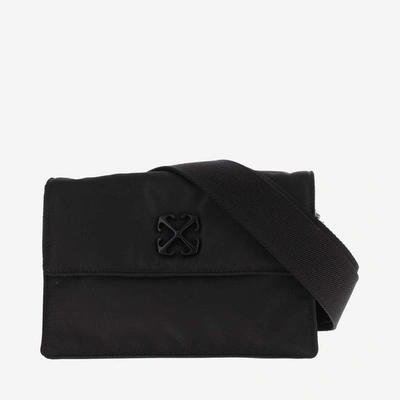 Off-white Jitney Shoulder Bag 1.4 In Black