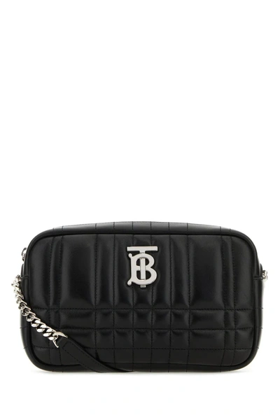 BURBERRY BURBERRY BLACK LEATHER SMALL LOLA CROSSBODY BAG