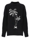 PALM ANGELS PALM ANGELS PALM-EMBROIDERED CREWNECK CHENILLE JUMPER