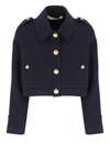 PALM ANGELS PALM ANGELS GOLD BUTTONS CROPPED BLAZER