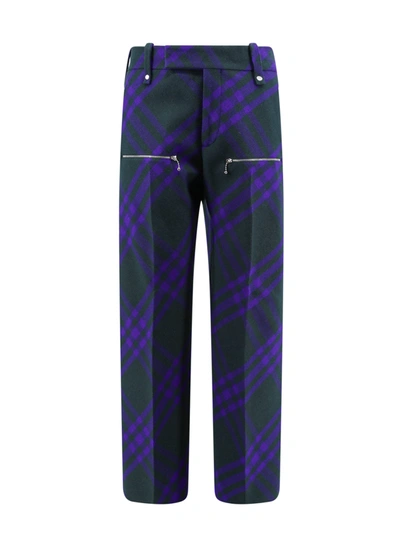 Burberry Trouser In Blue