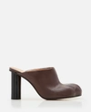 JW ANDERSON J.W. ANDERSON HEELED PAW LEATHER MULES