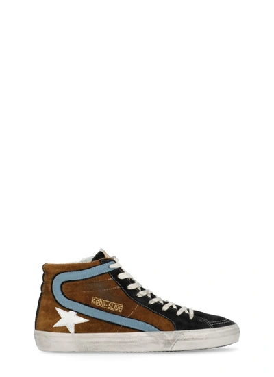 Golden Goose Slide Classic Sneakers In Brown