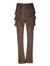 DSQUARED2 DSQUARED2 COWBOY UTILITY BROWN TROUSERS