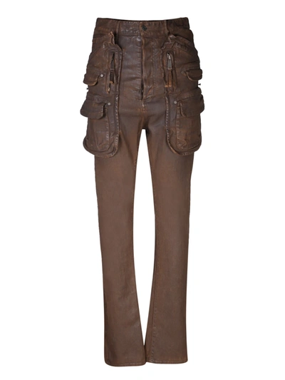 Dsquared2 Cowboy Utility Brown Trousers