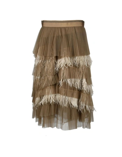 Brunello Cucinelli Womens Brown Skirt