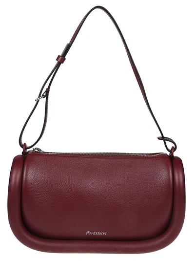 Jw Anderson J.w. Anderson The Bumper-15 Bag In Burgundy