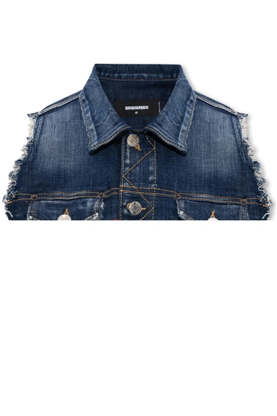 Dsquared2 Cropped Denim Jacket