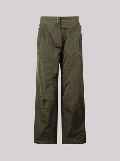 MONCLER MONCLER LOGO-PATCH LIGHTWEIGHT FLARED TROUSERS