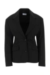 Off-white Off White Black Stretch Wool Blazer In Default Title