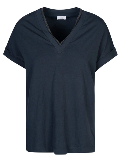 Brunello Cucinelli V-neck Blouse In Default Title