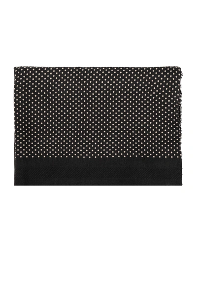 Saint Laurent Shawl With Polka Dots In Default Title