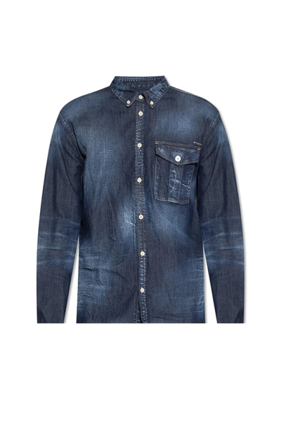 DSQUARED2 DSQUARED2 DENIM SHIRT WITH LOGO