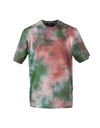 DSQUARED2 DSQUARED2 MENS GREEN / PINK T-SHIRT