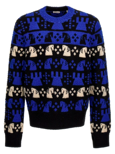 Burberry Chess Sweater In Multicolor