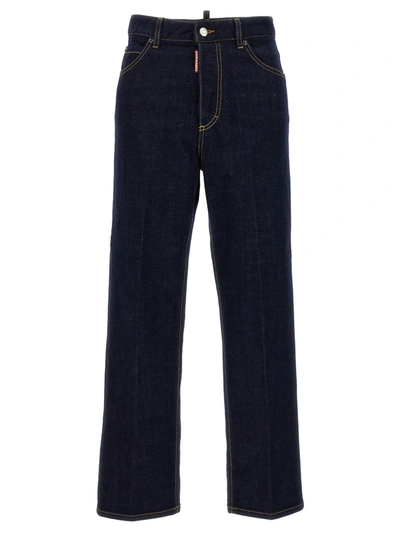 Dsquared2 Boston Jeans In Navy Blue
