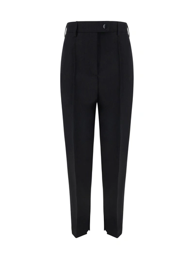 Prada Pressed-crease Tailored Trousers In Black