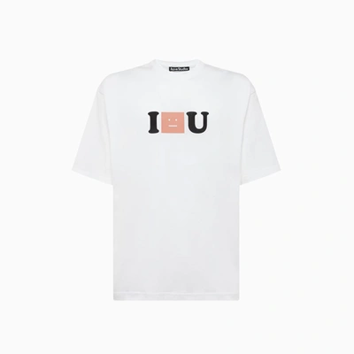 Acne Studios Studios T-shirt Acne With Print In Optic White