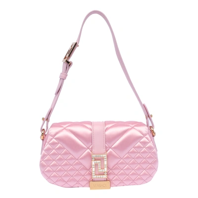 Versace Mini Greca Goddess Shoulder Bag In Pink