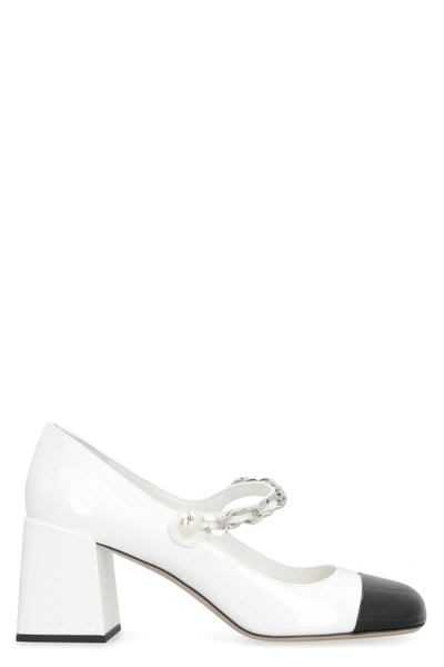 miu miu white pumps